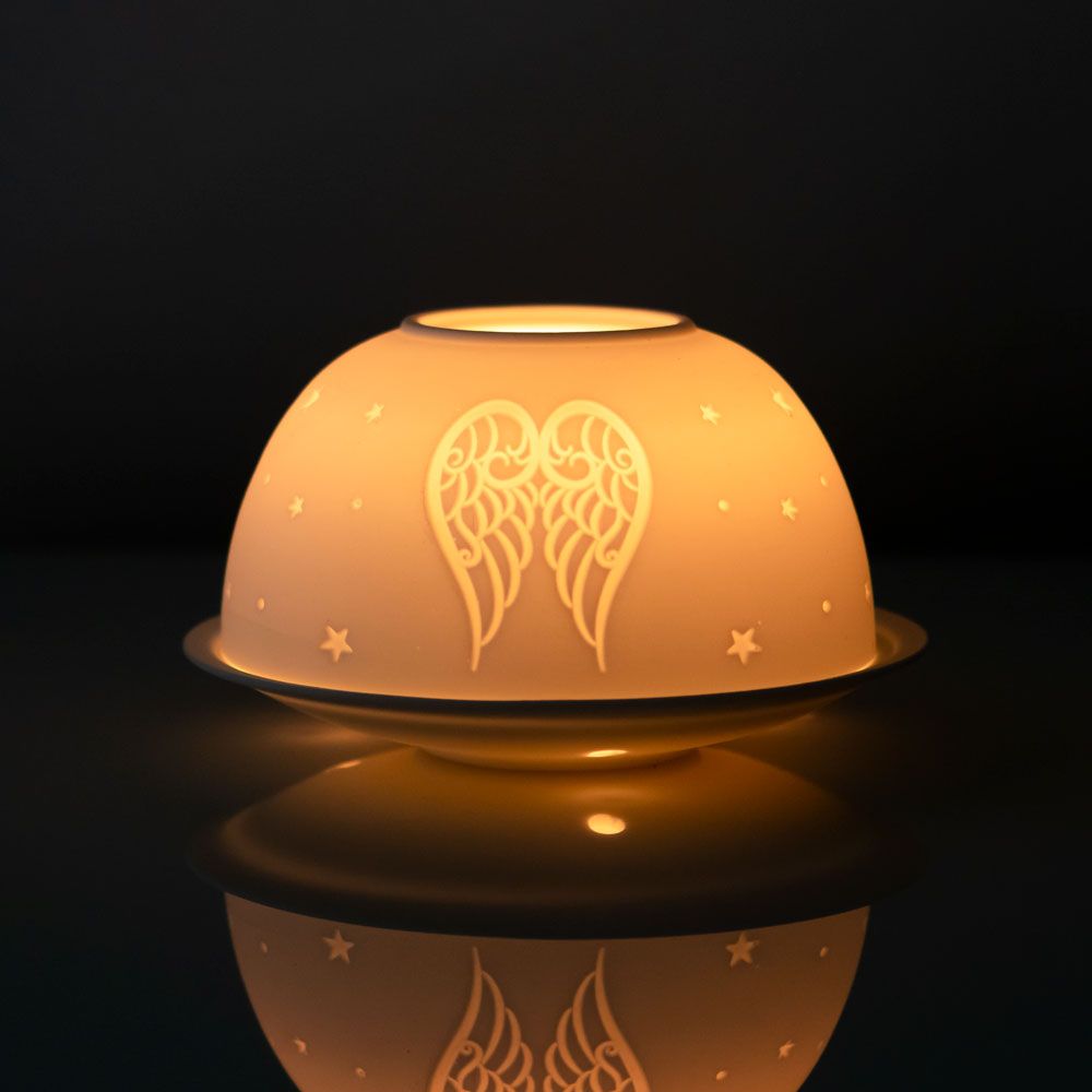 Angel Wings Dome Tealight Holder - ScentiMelti  Angel Wings Dome Tealight Holder