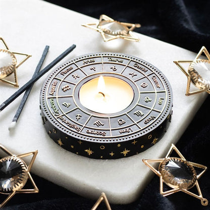 Astrology Wheel Tealight Candle Holder - ScentiMelti  Astrology Wheel Tealight Candle Holder