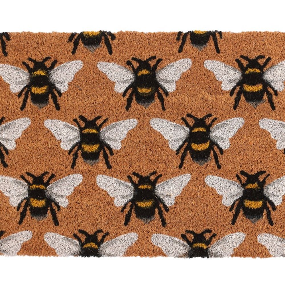 Natural Bee Print Door Mat - ScentiMelti  Natural Bee Print Door Mat