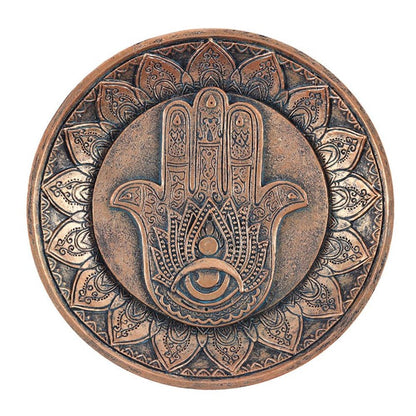 Hand of Hamsa Incense Holder Plate - ScentiMelti  Hand of Hamsa Incense Holder Plate