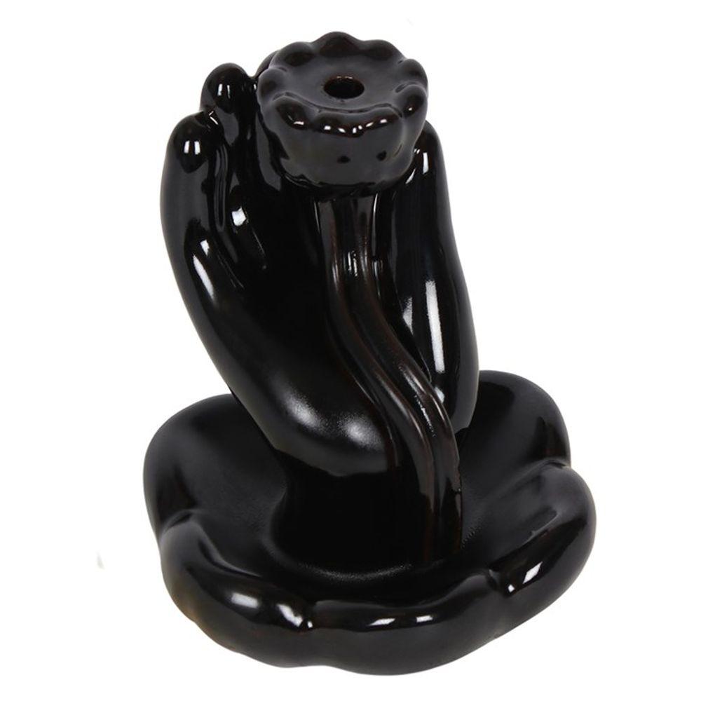 Hand & Lotus Flower Backflow Incense Burner - ScentiMelti  Hand & Lotus Flower Backflow Incense Burner