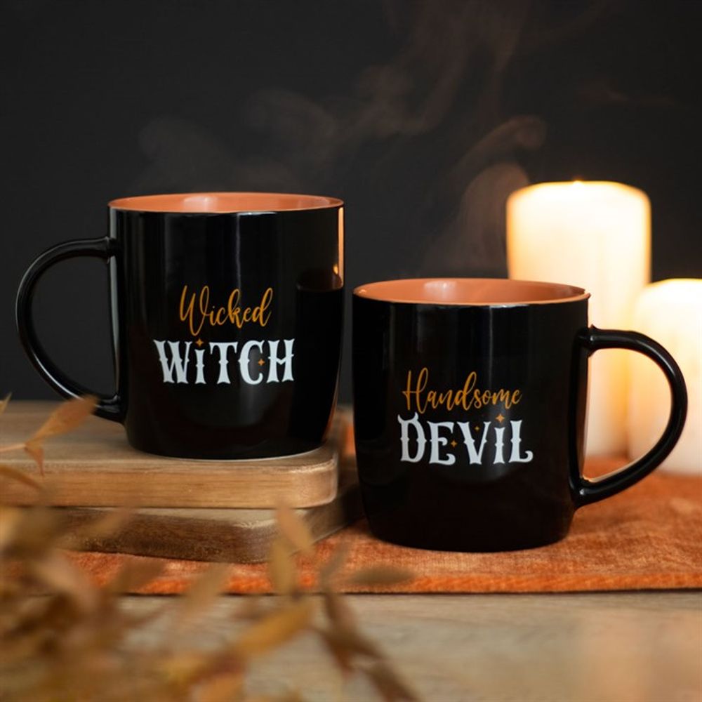 Wicked Witch and Handsome Devil Couples Mug Set - ScentiMelti  Wicked Witch and Handsome Devil Couples Mug Set