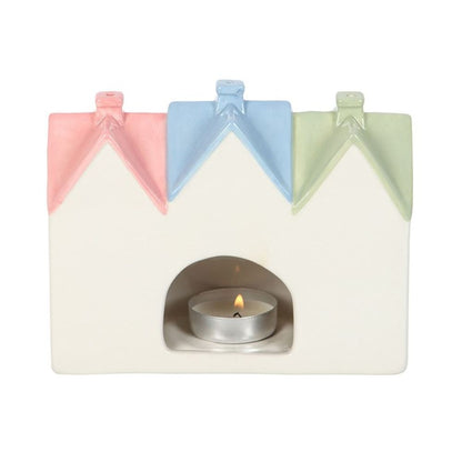 Pastel House Incense Cone Burner and Tealight Holder - ScentiMelti Home Fragrance, Beauty & Gifts UK