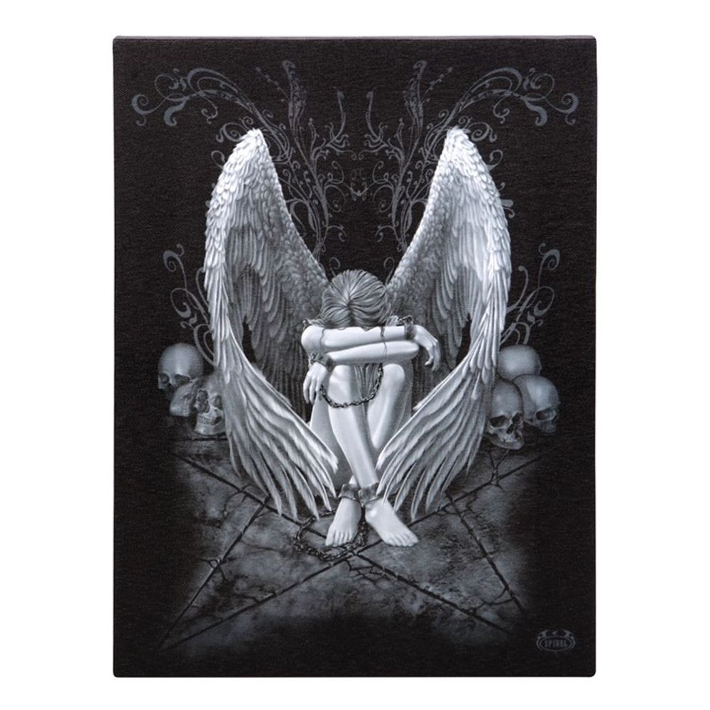 19x25cm Enslaved Angel Canvas Plaque by Spiral Direct - ScentiMelti  19x25cm Enslaved Angel Canvas Plaque by Spiral Direct