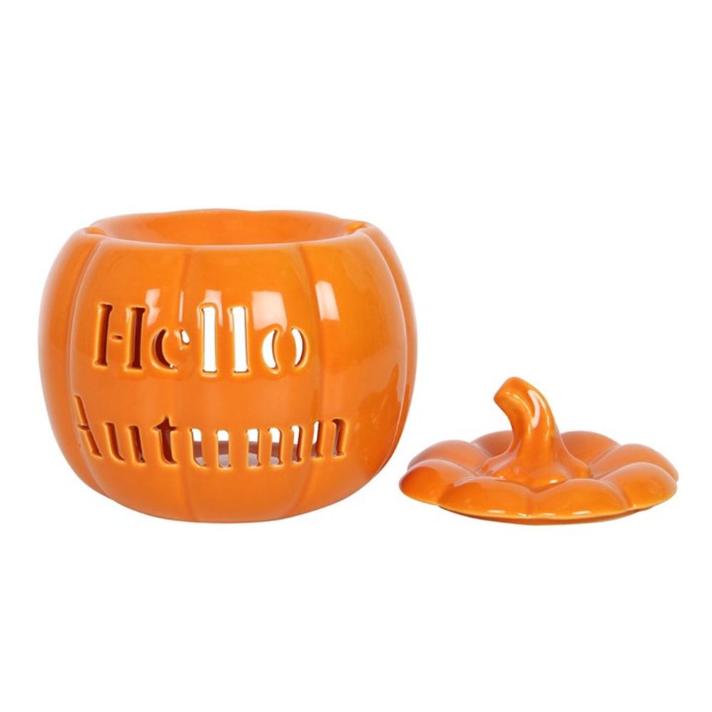 Hello Autumn Pumpkin Oil Burner - ScentiMelti  Hello Autumn Pumpkin Oil Burner