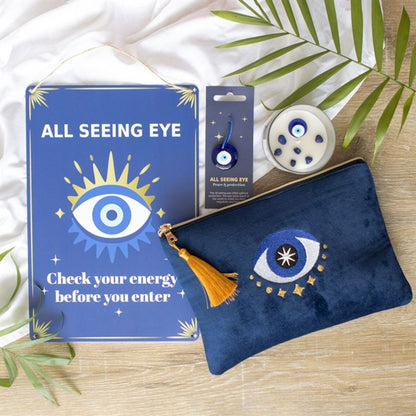 All Seeing Eye Velvet Make Up Bag - ScentiMelti  All Seeing Eye Velvet Make Up Bag