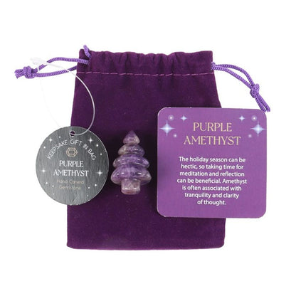 Amethyst Crystal Christmas Tree in a Bag - ScentiMelti  Amethyst Crystal Christmas Tree in a Bag