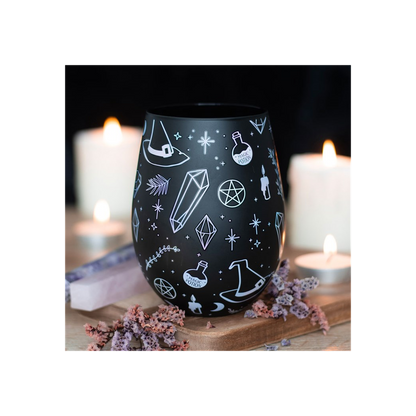 Crystal Witch Print Stemless Glass - ScentiMelti Home Fragrance, Beauty & Gifts UK