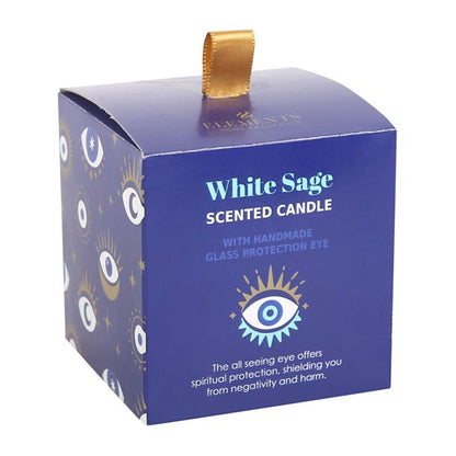 All Seeing Eye White Sage Crystal Chip Protection Candle - ScentiMelti  All Seeing Eye White Sage Crystal Chip Protection Candle