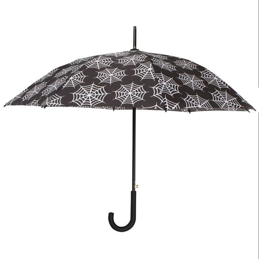 All Over Print Spiderweb Umbrella - ScentiMelti  All Over Print Spiderweb Umbrella