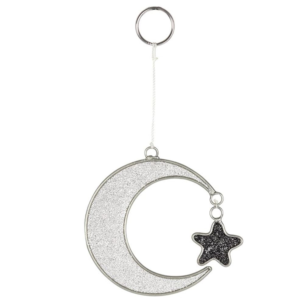 Mystical Crescent Moon Suncatcher - ScentiMelti  Mystical Crescent Moon Suncatcher