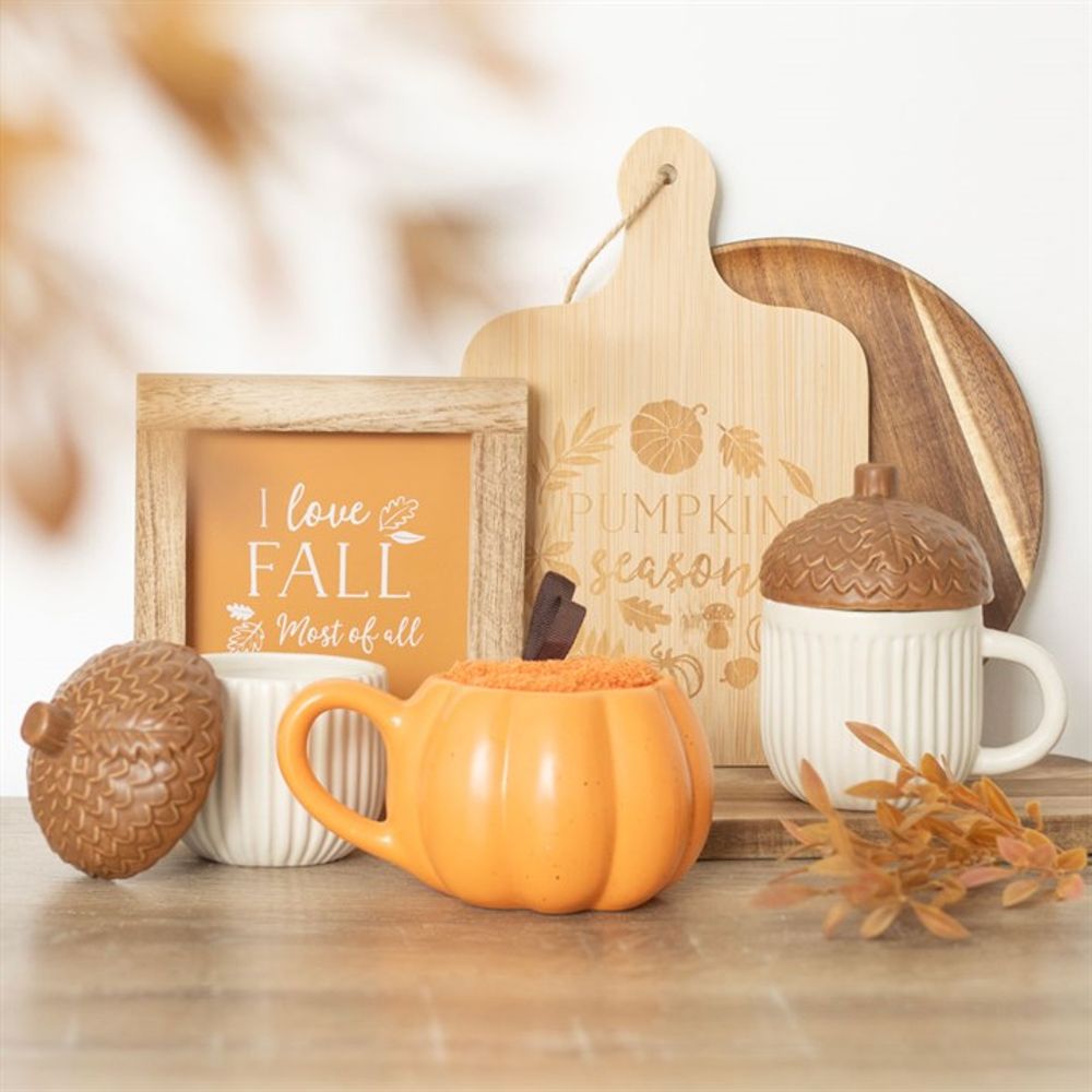 Pumpkin Shaped Mug and Socks Set - ScentiMelti  Pumpkin Shaped Mug and Socks Set