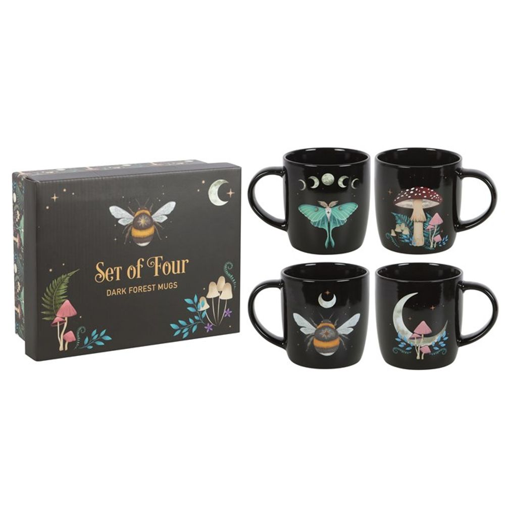 Set of 4 Dark Forest Mugs - ScentiMelti Home Fragrance, Beauty & Gifts UK