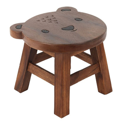 26cm Children's Wooden Bear Stool - ScentiMelti  26cm Children's Wooden Bear Stool