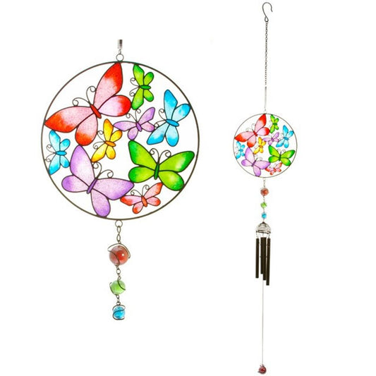 Circle Butterfly Windchime - ScentiMelti  Circle Butterfly Windchime