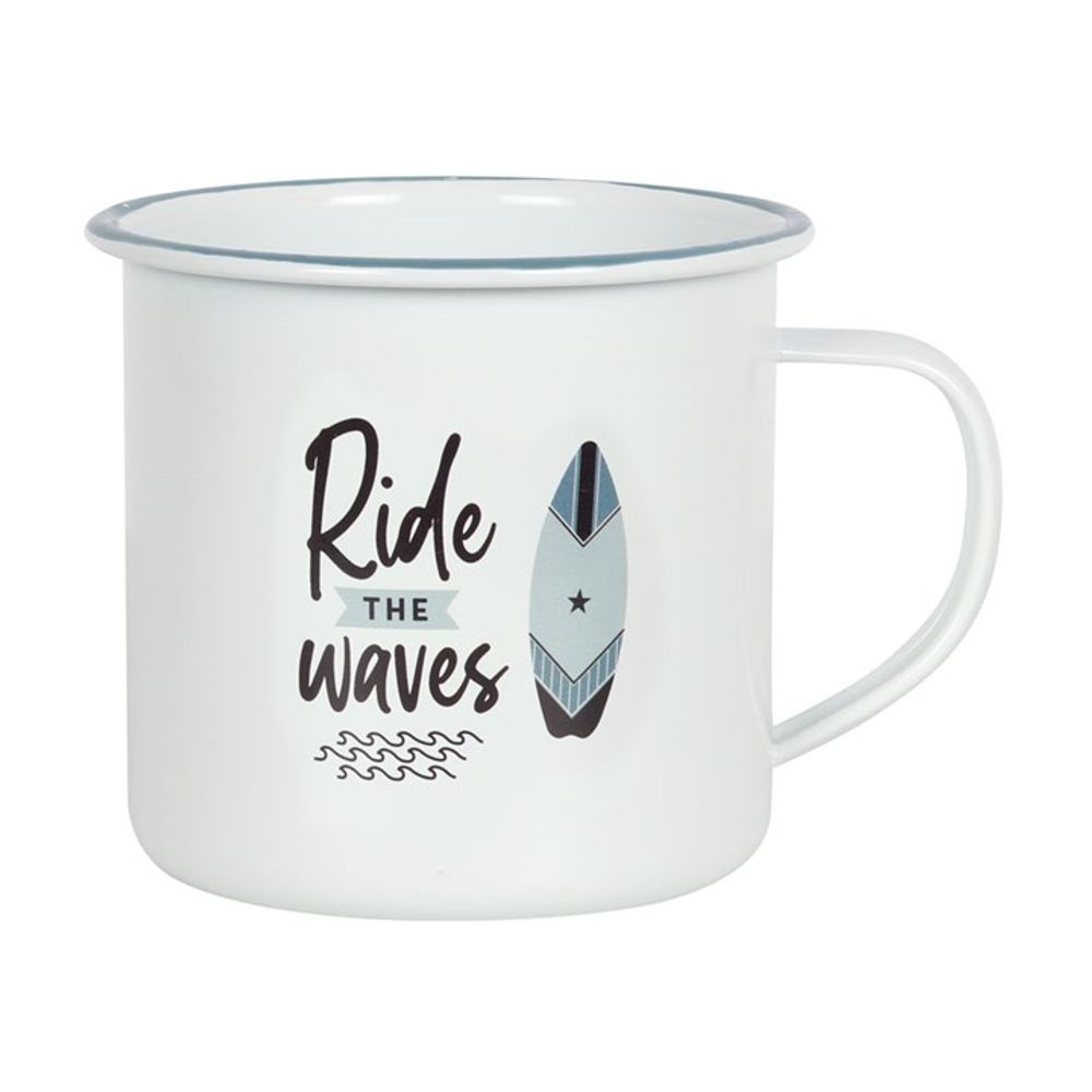 Ride The Waves Enamel Mug - ScentiMelti  Ride The Waves Enamel Mug