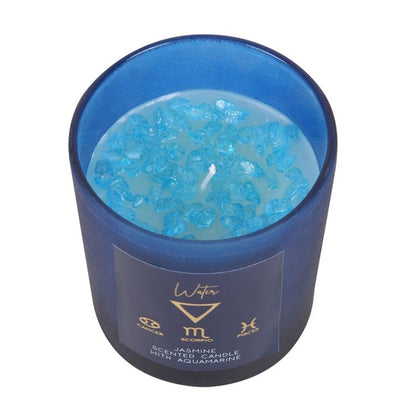 Water Element Jasmine Crystal Chip Candle - ScentiMelti  Water Element Jasmine Crystal Chip Candle