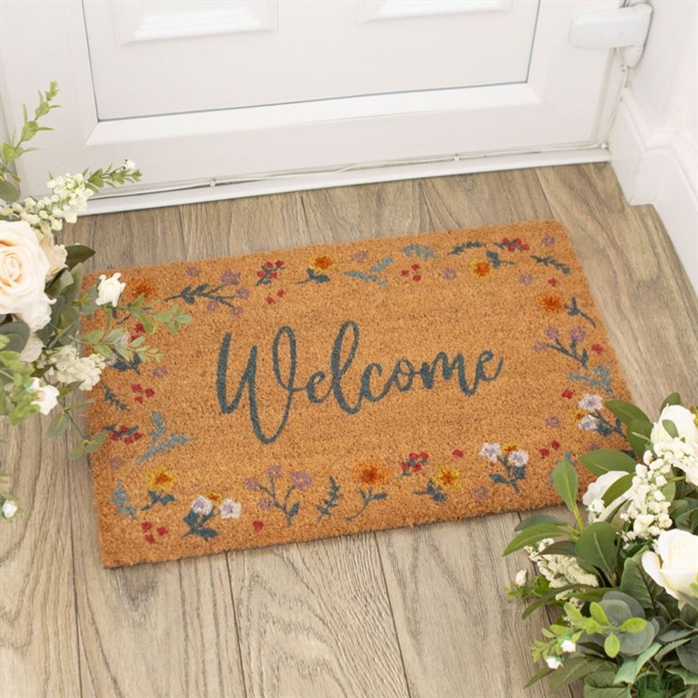 Natural Botanical Welcome Doormat - ScentiMelti Home Fragrance, Beauty & Gifts UK