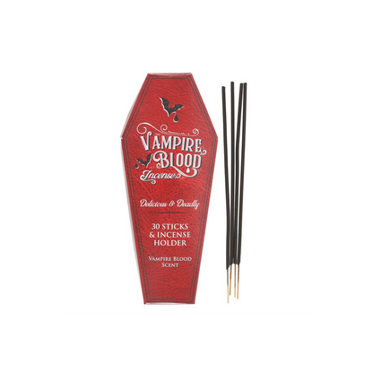 Vampire Blood Incense Sticks and Coffin Holder - ScentiMelti  Vampire Blood Incense Sticks and Coffin Holder