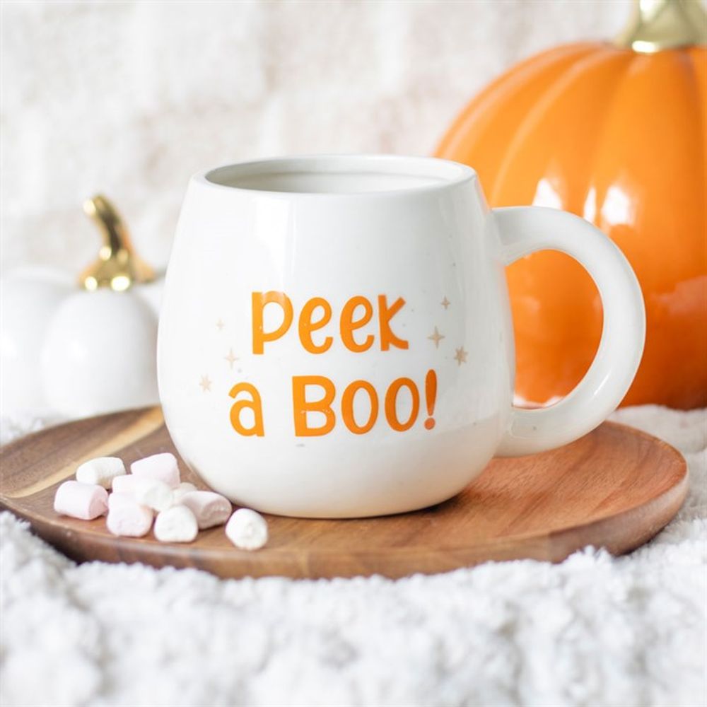 Peekaboo Ghost Rounded Mug - ScentiMelti Home Fragrance, Beauty & Gifts UK