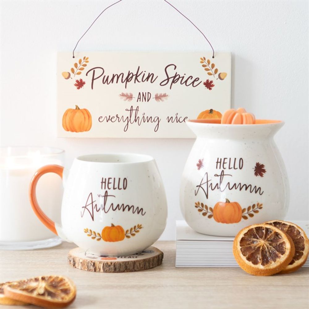 Hello Autumn Rounded Mug - ScentiMelti  Hello Autumn Rounded Mug