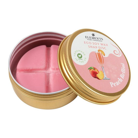 Peach Bellini Soy Wax Snap Disc - ScentiMelti Home Fragrance, Beauty & Gifts UK