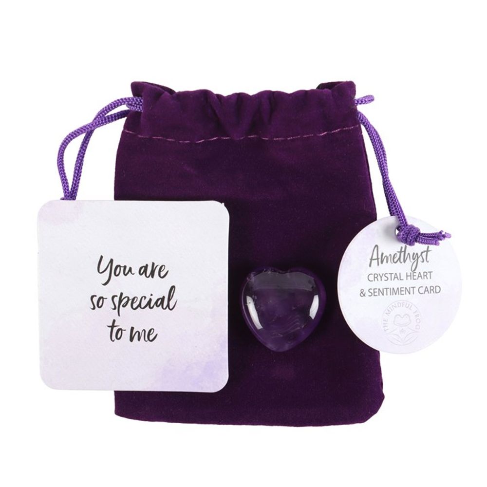 You Are Special to Me Amethyst Crystal Heart in a Bag - ScentiMelti  You Are Special to Me Amethyst Crystal Heart in a Bag