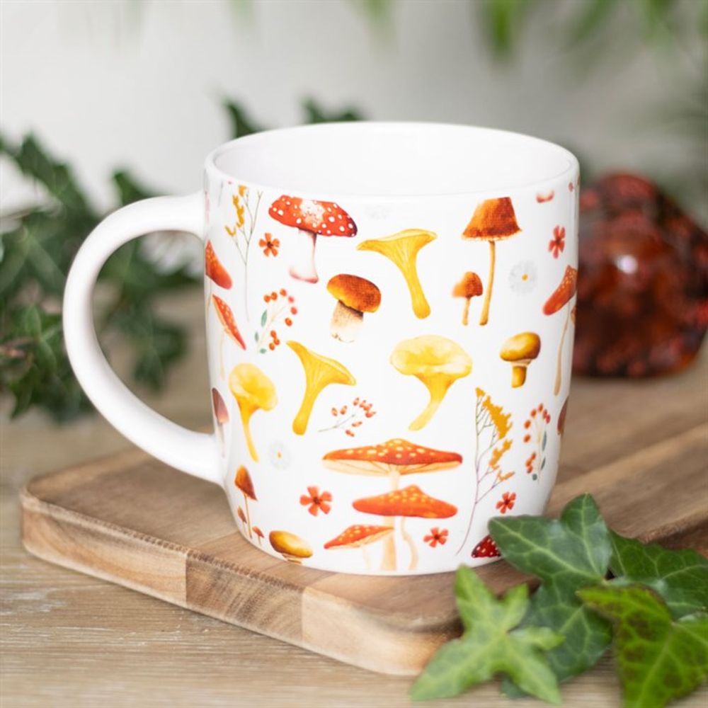 All Over Mushroom Print Mug - ScentiMelti  All Over Mushroom Print Mug