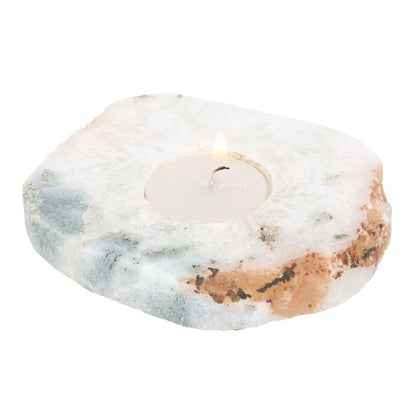 Agate Tealight Holder - ScentiMelti  Agate Tealight Holder