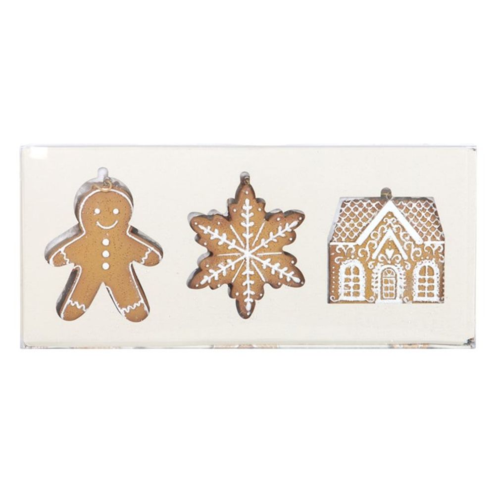 Set of 3 Hanging Gingerbread Decorations - ScentiMelti  Set of 3 Hanging Gingerbread Decorations