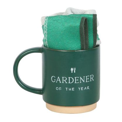 Gardener of the Year Mug and Glove Set - ScentiMelti  Gardener of the Year Mug and Glove Set