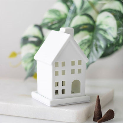 White House Incense Cone Holder - ScentiMelti  White House Incense Cone Holder