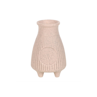 Greige Ribbed Palo Santo Brick Burner - ScentiMelti Home Fragrance, Beauty & Gifts UK