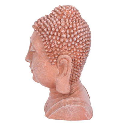 41cm Terracotta Effect Buddha Head Ornament - ScentiMelti  41cm Terracotta Effect Buddha Head Ornament