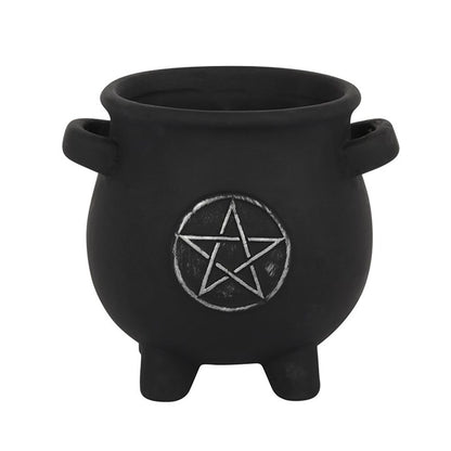 Pentagram Cauldron Plant Pot - ScentiMelti  Pentagram Cauldron Plant Pot