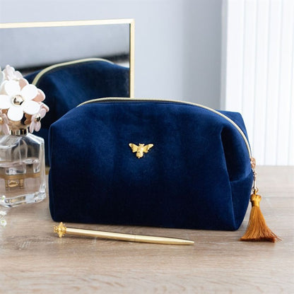 Bee-utiful Velvet Makeup Bag - ScentiMelti Home Fragrance, Beauty & Gifts UK