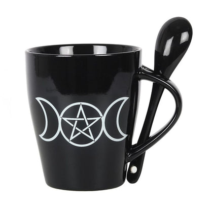 Triple Moon Mug and Spoon Set - ScentiMelti Home Fragrance, Beauty & Gifts UK