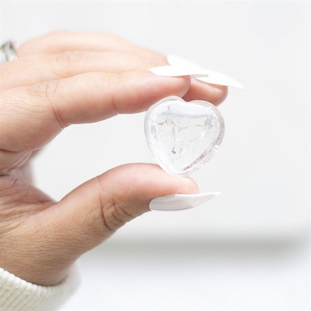 You Rock Clear Quartz Crystal Heart in a Bag - ScentiMelti  You Rock Clear Quartz Crystal Heart in a Bag