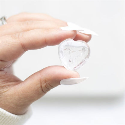 You Rock Clear Quartz Crystal Heart in a Bag - ScentiMelti  You Rock Clear Quartz Crystal Heart in a Bag