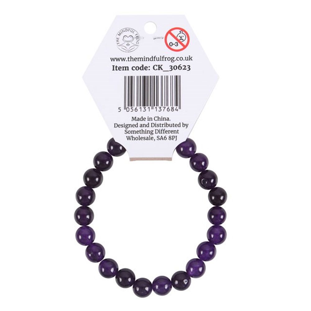 Third Eye Chakra Amethyst Gemstone Bracelet - ScentiMelti  Third Eye Chakra Amethyst Gemstone Bracelet