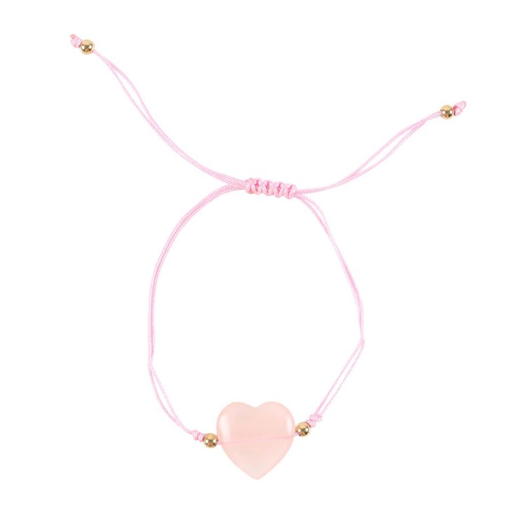 You Are Loved Rose Quartz Crystal Heart Bracelet - ScentiMelti Home Fragrance, Beauty & Gifts UK