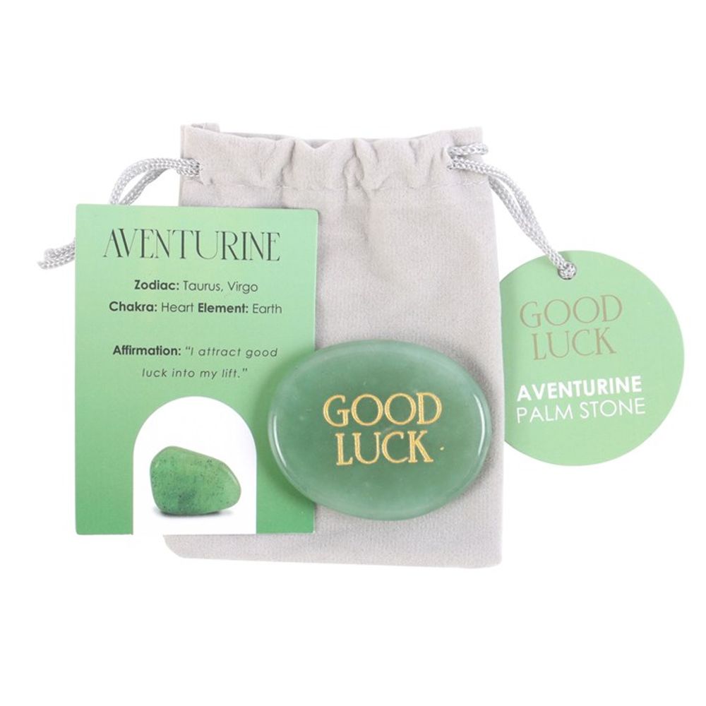 Good Luck Aventurine Crystal Palm Stone - ScentiMelti  Good Luck Aventurine Crystal Palm Stone