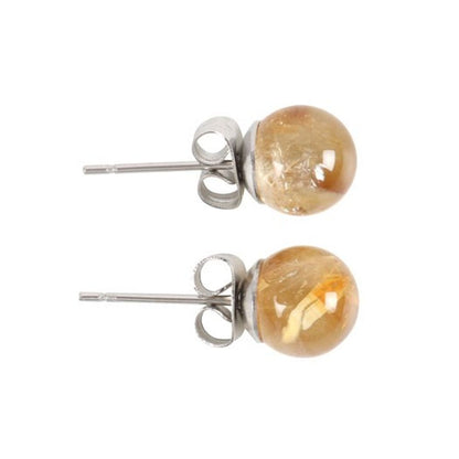 Citrine Semi Precious Crystal Earrings - ScentiMelti  Citrine Semi Precious Crystal Earrings