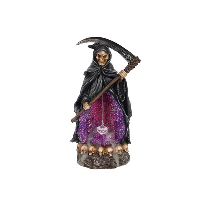 Grim Reaper Backflow Incense Burner with Light - ScentiMelti  Grim Reaper Backflow Incense Burner with Light