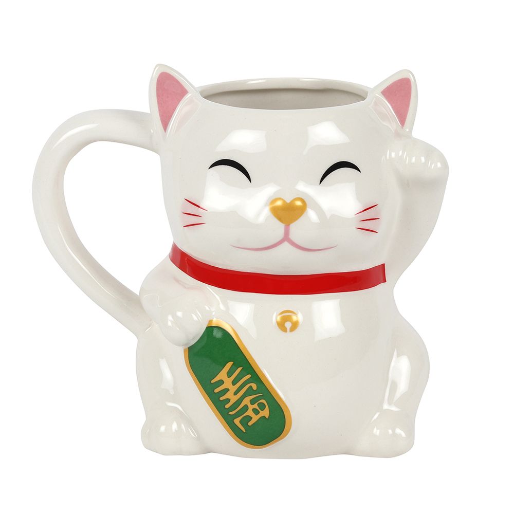 Waving Lucky Cat Mug - ScentiMelti Home Fragrance, Beauty & Gifts UK