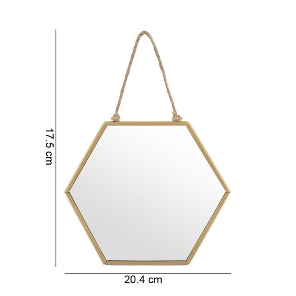 Small Gold Geometric Mirror - ScentiMelti Home Fragrance, Beauty & Gifts UK