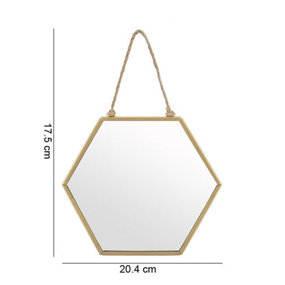 Small Gold Geometric Mirror - ScentiMelti Home Fragrance, Beauty & Gifts UK