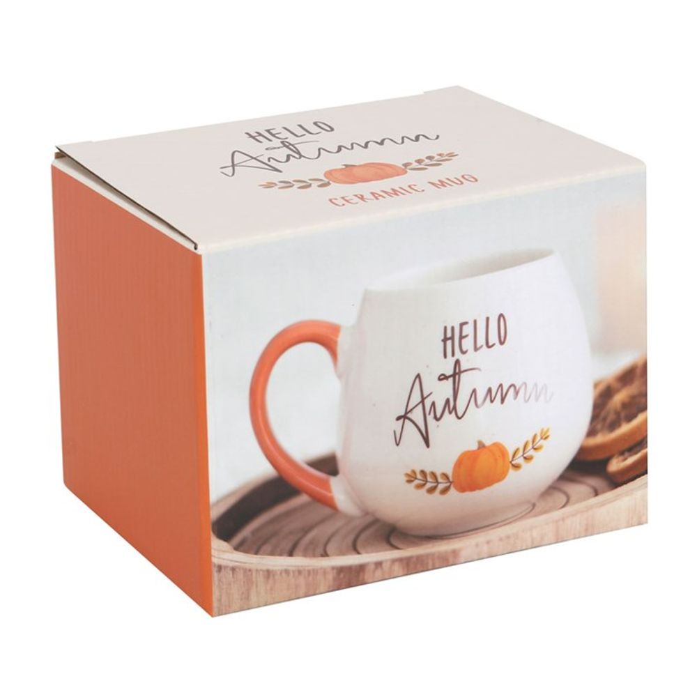 Hello Autumn Rounded Mug - ScentiMelti  Hello Autumn Rounded Mug