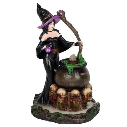 Witch with Cauldron Backflow Incense Burner - ScentiMelti  Witch with Cauldron Backflow Incense Burner