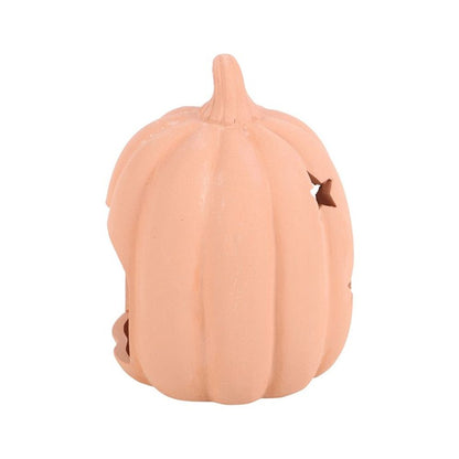 9cm Terracotta Pumpkin Tealight Holder - ScentiMelti  9cm Terracotta Pumpkin Tealight Holder